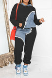 namcoverse Denim Patchwork Sporty Pant Suit