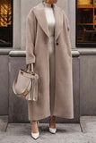 namcoverse Solid Color Turndown Collar Classic One-Button Coat