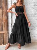 Namcoverse Summer Fashion Sexy Elegant Lace Backless Party Maxi Dress