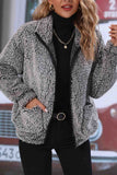 namcoverse Lapel Long Sleeve Plush Jacket