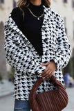 namcoverse Houndstooth Long Sleeve Plush Jacket