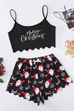 namcoverse Merry Christmas Cami Top Shorts Pajamas Set