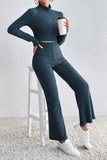 namcoverse Turtleneck Long Sleeve Bootcut Pants Knitted Set