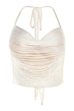 namcoverse Ripped See-Through Flirty Backless Camisole