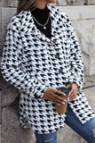 namcoverse Houndstooth Long Sleeve Plush Jacket