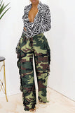 namcoverse Camouflage Punk Side Tassel Pants