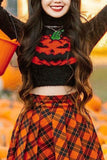 namcoverse Pumpkin Half Turtleneck Long Sleeve Sweater