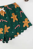 namcoverse Christmas Gingerbread Man Cami Top Shorts Pajamas Set