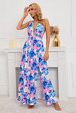 Namcoverse Women's Elegant Beach Floral Sleeveless Pocket Casual Loose Maxi Dress