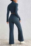 namcoverse Turtleneck Long Sleeve Bootcut Pants Knitted Set