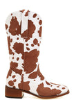 namcoverse Cow Print Urban Block Boots