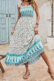 Namcoverse Women's Summer Flower Print Retro Boho Casual Party Maxi Dress