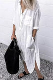 Namcoverse Cotton Casual Long Sleeve Elegant Dress