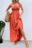 Namcoverse Sexy Summer Casual Backless Ruffles Big Swing Holiday Beach Fashion Maxi Dress