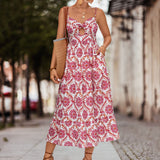 Namcoverse Women Bohemian Sexy Hollow Out Maxi Dress