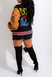 namcoverse Letter Print Sporty Jacket