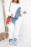 namcoverse Denim Patchwork Sporty Pant Suit