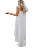 Namcoverse Women's Fashion Ruffled Holiday Style Sling Casual Maxi Dress