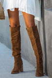 namcoverse Solid Color Classic Suede Boots