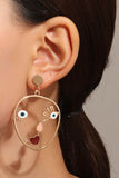 namcoverse Abstract Face Earrings