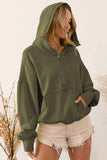 namcoverse Long Sleeve Zipper Pocket Drawstring Hooded Sweatshirt