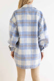 namcoverse Plaid Mohair Button Up Coat