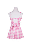 namcoverse Barbie Pink Plaid Mini Dress