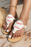 namcoverse Baseball Flip-Flop Flat Sandals