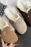 namcoverse Fur-Lined Slip On Flats