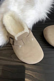 namcoverse Fur-Lined Slip On Flats