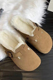 namcoverse Fur-Lined Slip On Flats