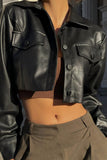 namcoverse Black Leather Short Jacket