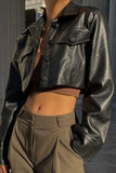 namcoverse Black Leather Short Jacket