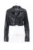 namcoverse Black Leather Short Jacket