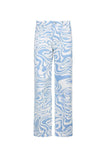 namcoverse Blue Wavy Straight-leg Jeans