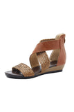 namcoverse Bohemia Weave Cross Slides Vintage Sandals