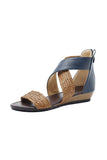 namcoverse Bohemia Weave Cross Slides Vintage Sandals