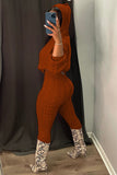 namcoverse Cable Knit Hooded Sweater Pants Suits