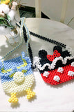 namcoverse Cartoon Handmade Beaded Crossbody Bag