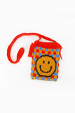 namcoverse Cartoon Smiley Knitted One-Shoulder Bag