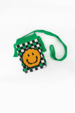 namcoverse Cartoon Smiley Knitted One-Shoulder Bag