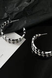 namcoverse Checkerboard Half Ring Earrings