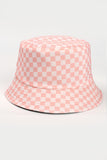 namcoverse Checkered Print Reversible Bucket Hat