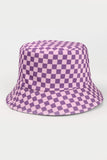 namcoverse Checkered Print Reversible Bucket Hat