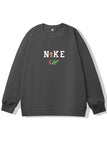 namcoverse Christmas Letter Graphic Cotton Sweatshirt