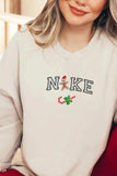 namcoverse Christmas Letter Graphic Cotton Sweatshirt