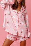 namcoverse Christmas Satin Printed Loungewear