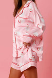 namcoverse Christmas Satin Printed Loungewear