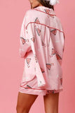 namcoverse Christmas Satin Printed Loungewear