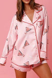 namcoverse Christmas Satin Printed Loungewear